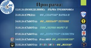 Черноморец (Балчик) започва подготовка на 12 януари и е планирал 4 контроли Черноморец (Балчик) ще стартира подготовката си на 12 януари преди пролетния дял в Североизточната Трета лига. Отборът на треньора Ивайло Станчев има насрочени четири приятелски срещи, както и един двубой за Купата на Аматьорската лига. Първата контрола е на 21 януари (сряда) срещу дубъла на Спартак (Варна). Три дни по-късно, на 24 януари, Черноморец ще се изправи срещу втородивизионния Миньор (Перник). В последния ден от месеца тимът ще срещне Черно море II (Варна). Февруари започва с контролен мач срещу Доростол Силистра на 7 февруари, а на 14 февруари е първият официален двубой — полуфинал за Купата на Аматьорската лига за Североизточна България срещу Бенковски (Исперих). Пролетният дял от шампионата Черноморец ще открие с гостуване на Волов-Шумен 2007. Пълен списък с приятелските срещи на Черноморец (Балчик): 21 януари - Черноморец - Спартак (Варна) 24 януари - Черноморец - Миньор (Перник) 31 януари - Черноморец - Черно море II (Варна) 7 февруари - Черноморец - Доростол Силистра